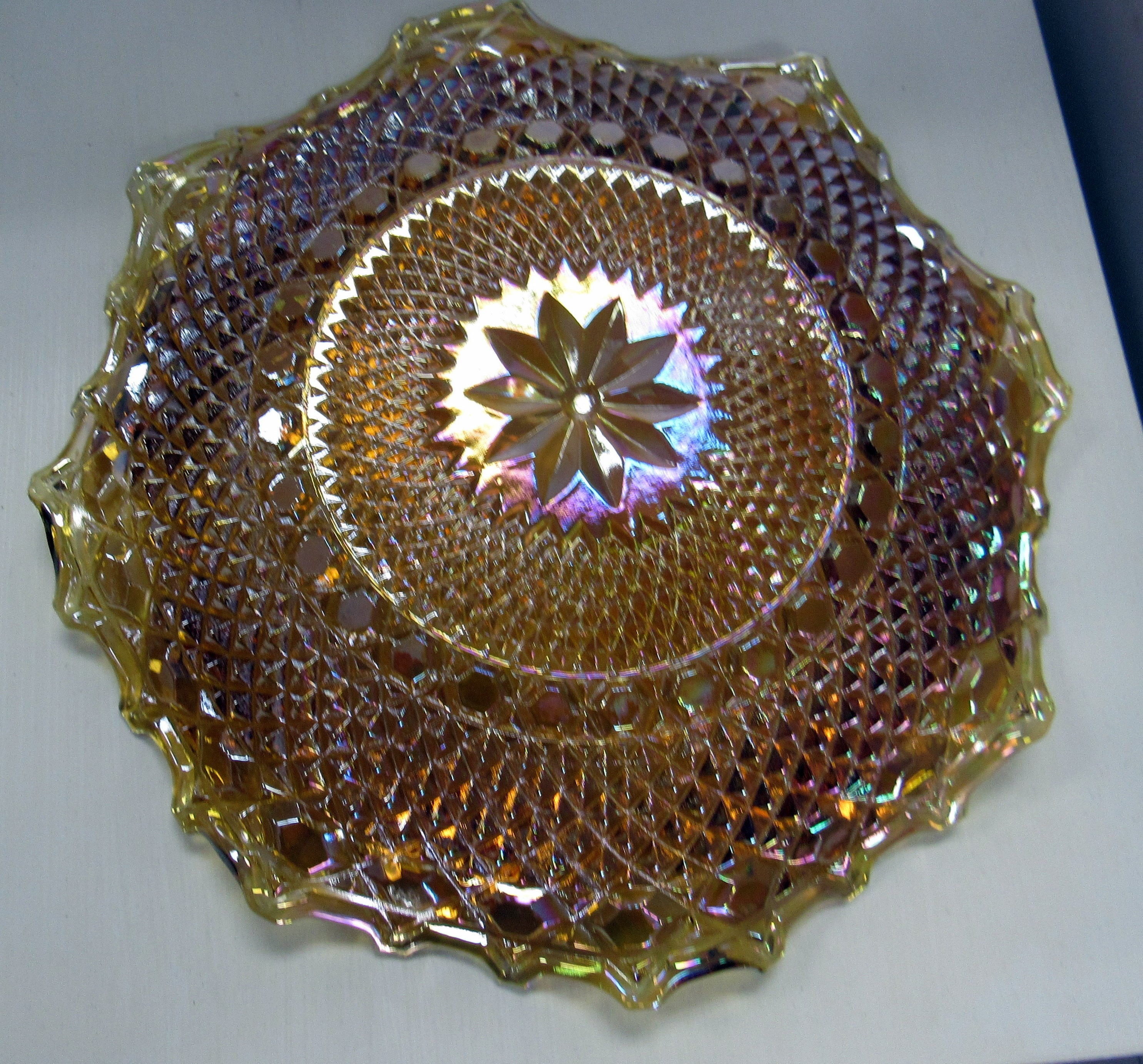 Carnival Glass serving plate