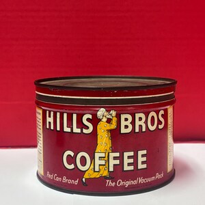 Scatola di latta per caffè Hills Bros