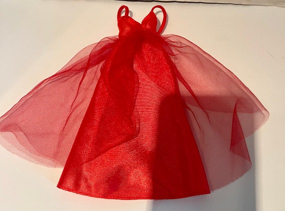 Barbie #1955 Superstar red gown