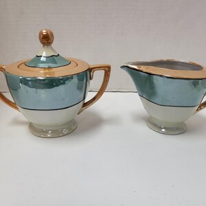 Lusterware Cream & Sugar Set