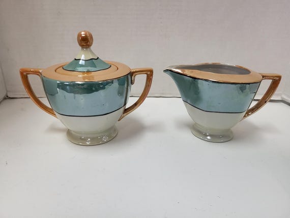 Lusterware Cream & Sugar Set