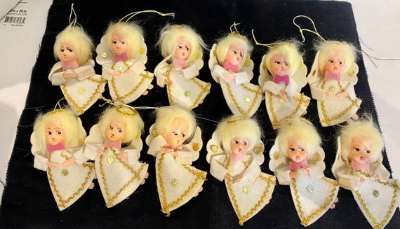 12 angel ornaments