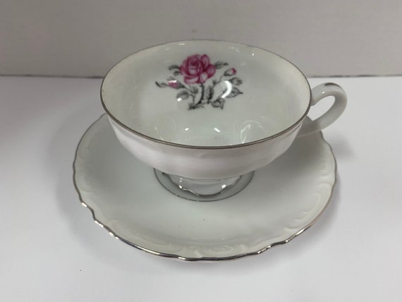 Queen Rose Teacup and Saucer