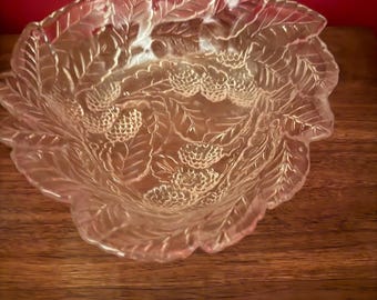 アンティーク　カーニバルガラス　ボウル　アメリカ製　ドラゴン&ロータス Antique Fenton Dragon & Lotus DARK BLUE Carnival Glass Bowl