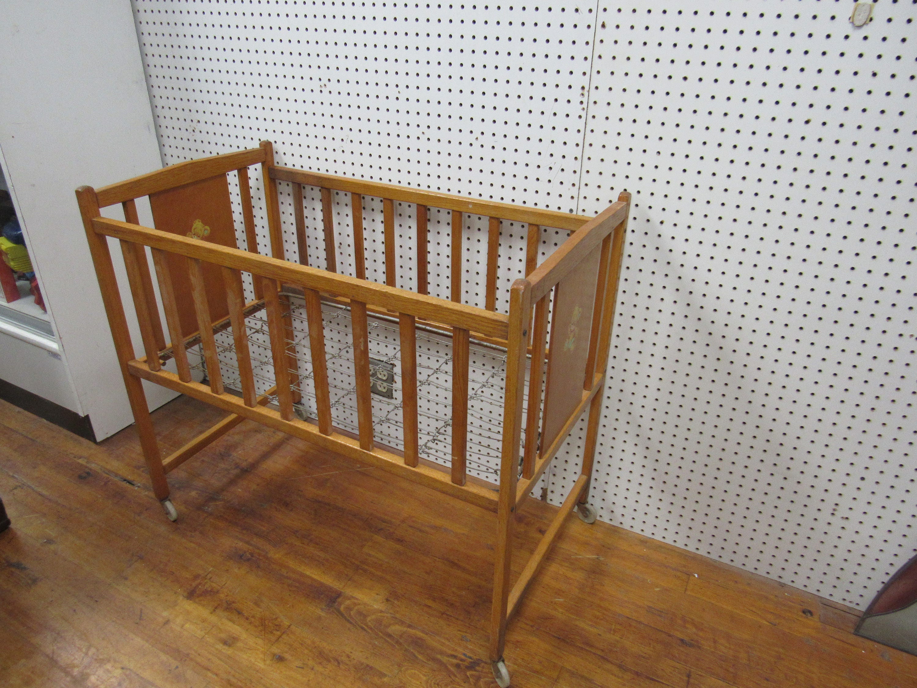 Antique baby crib