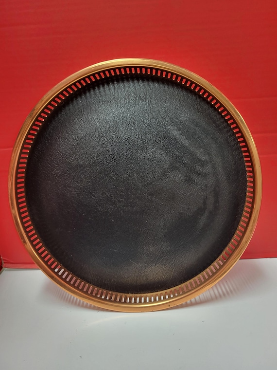 Coppercraft Round Barware Tray
