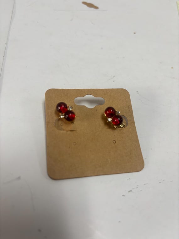 Rhine stone Clip on Earrings