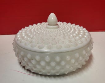Fenton Milk Glass Candy Dish
