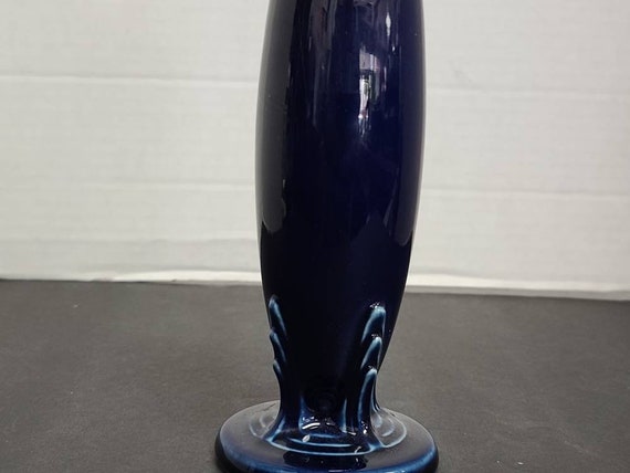 Fiesta ware bud vase cobalt blue