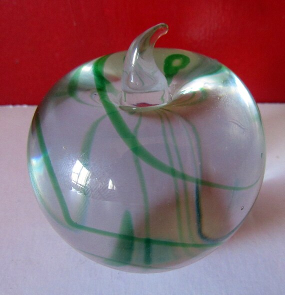 Apple shaped paperweight