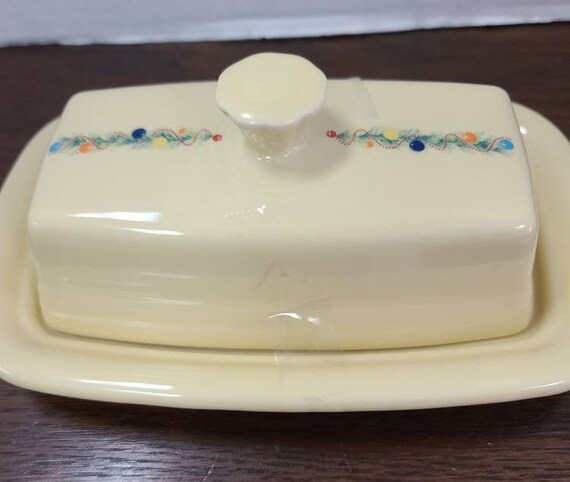 Fiesta Christmas Butter Dish