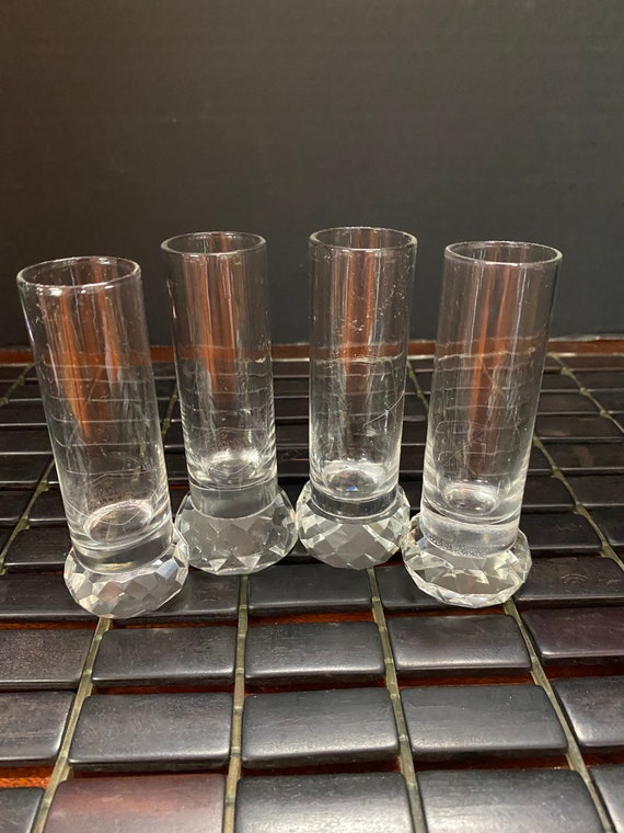 Irish Crystal Tall Shot Glasses