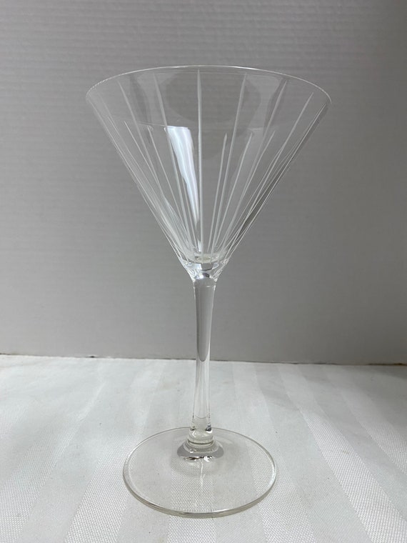 Lined Martini Glass