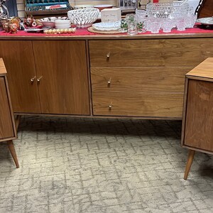 Mid Century Dresser or Credenza by Daniel Jones with nightstands