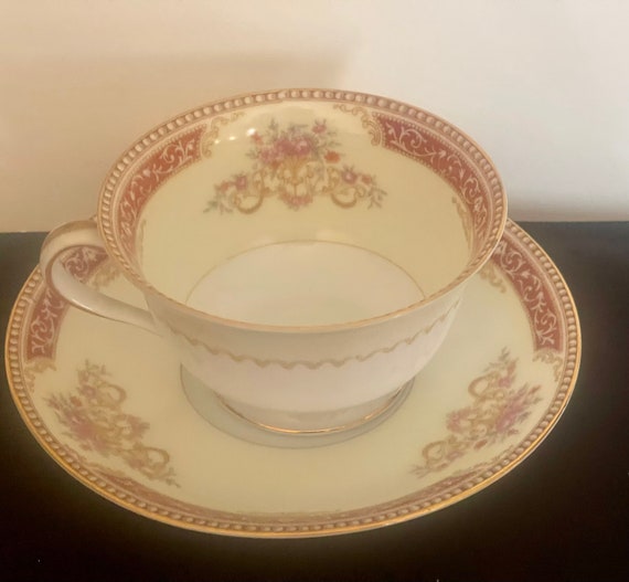 Noritake Mystery #46 Cup and Saucer - Etsy