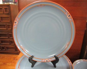Noritake Blue Adobe dinner plates