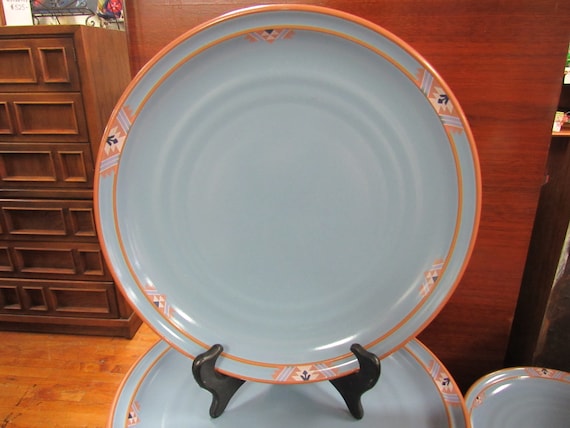 Noritake Blue Adobe dinner plates