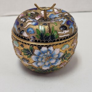 Cloisonne Apple Trinket Box