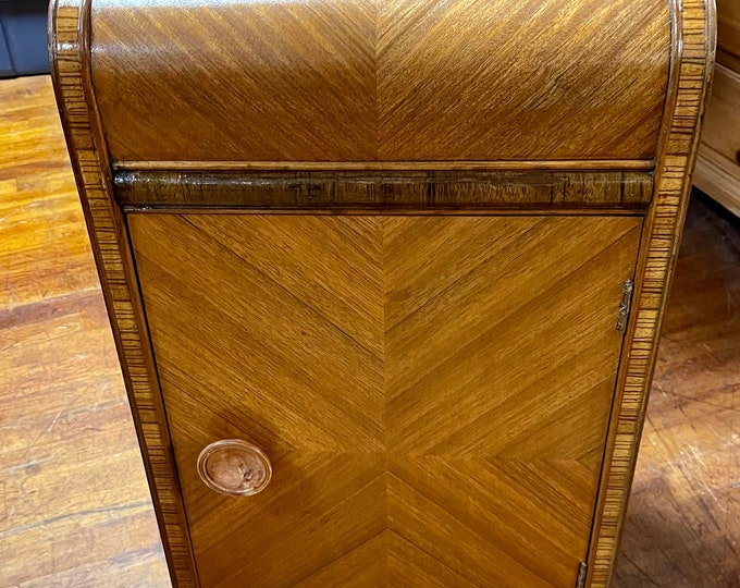 Art Deco Waterfall Nightstand or End Table Etsy