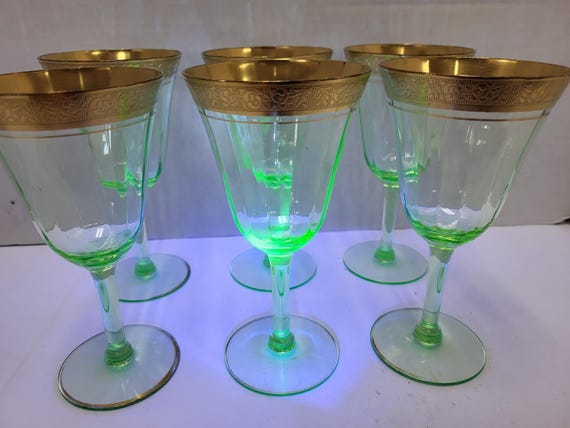 Tiffin Uranium Goblets