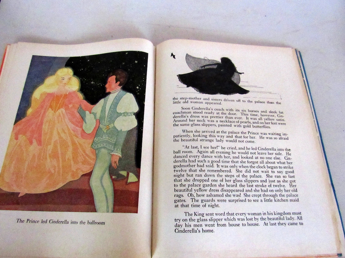 Cinderella book with dust jacket illustrated by Fern Bisel image 4