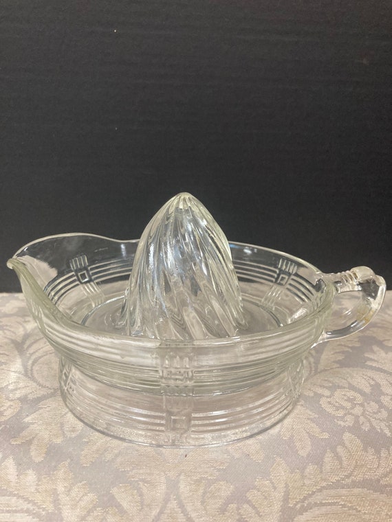 Striped glass reamer or juicer