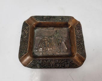 Copper Bullfighting Ashtray