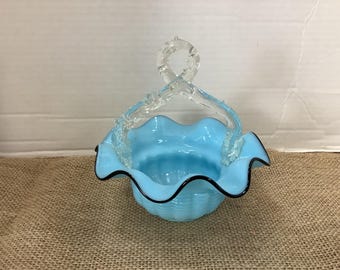 Czech Glass Basket