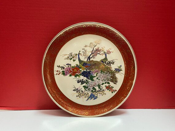 Satsuma Peacock Plate