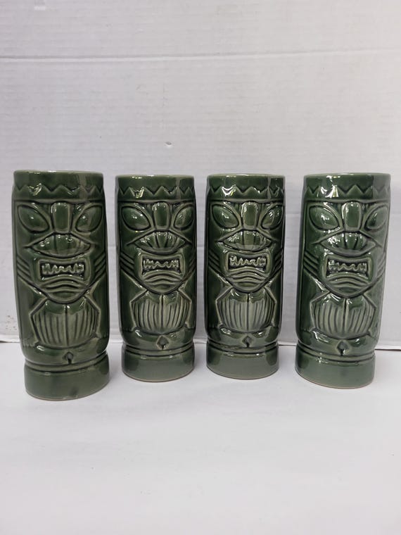 Green Tiki Tumblers