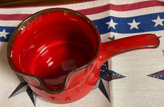 Metlox Red Medallon Gravy Boat