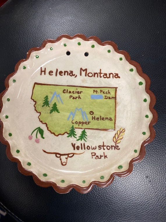 Helena Montana souvenir plate