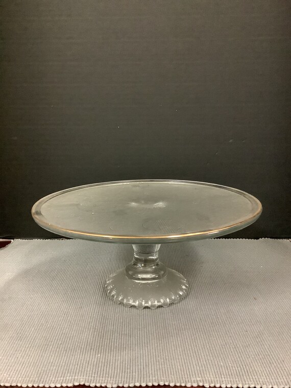 Glass Harp Cake Stand