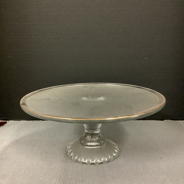 Glass Harp Cake Stand