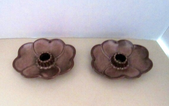 Frankoma candle holders