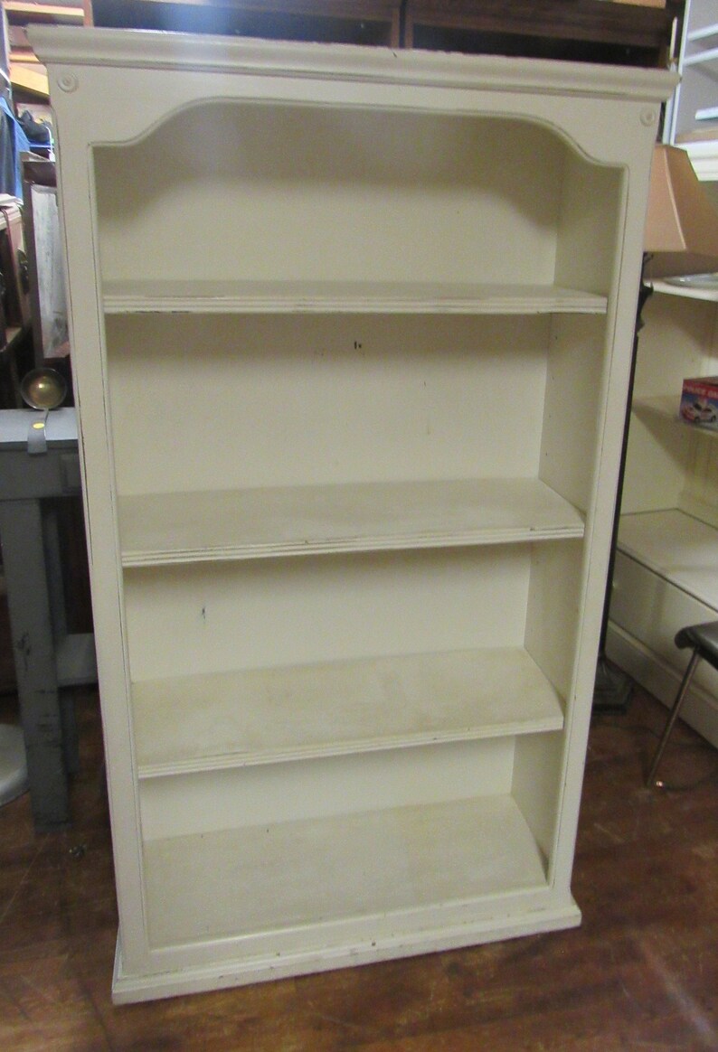 Vintage White Bookshelf Etsy