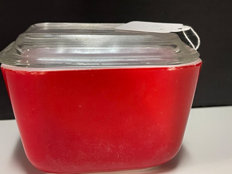 Pyrex Red #501 Refrigerator Dish With Lid - Etsy