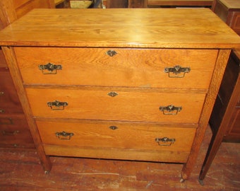 Oak Lowboy Dresser