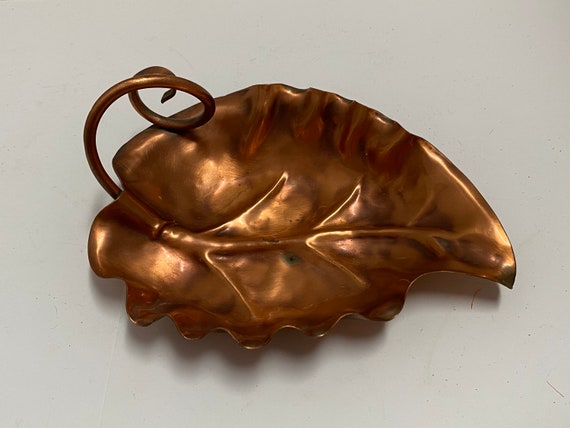 Copper Leaf Trinket Dish