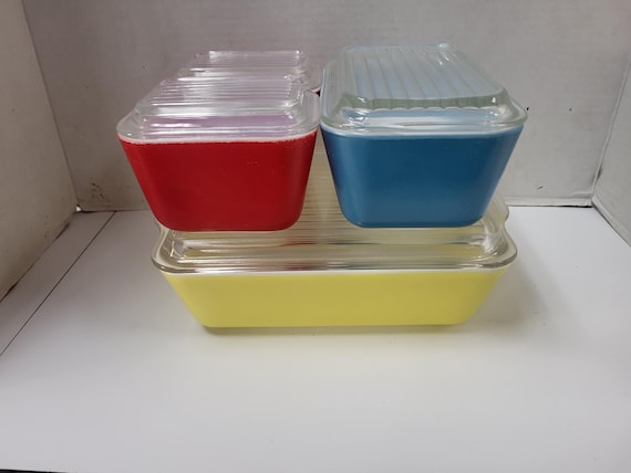 Pyrex Primary Color Refrigerator Dish Set