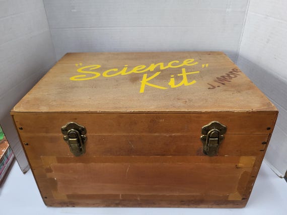 School Science Kit wood Box