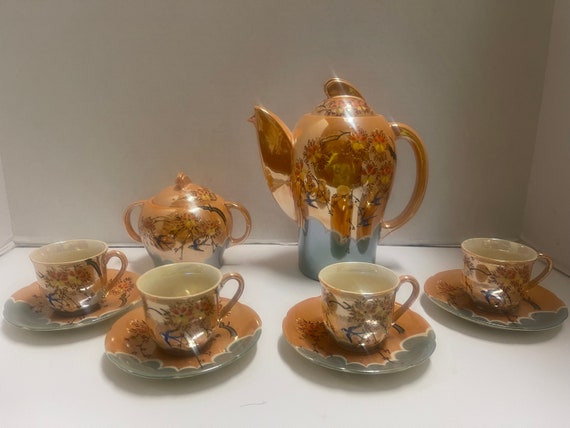 Lusterware Teapot set