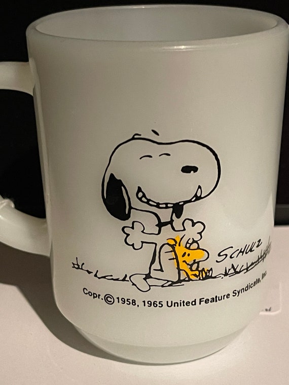 Fire King Snoopy MUG, "this has been a good day"