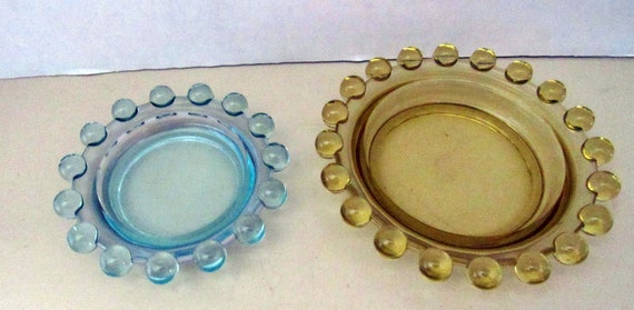 2 Candlewick ashtrays