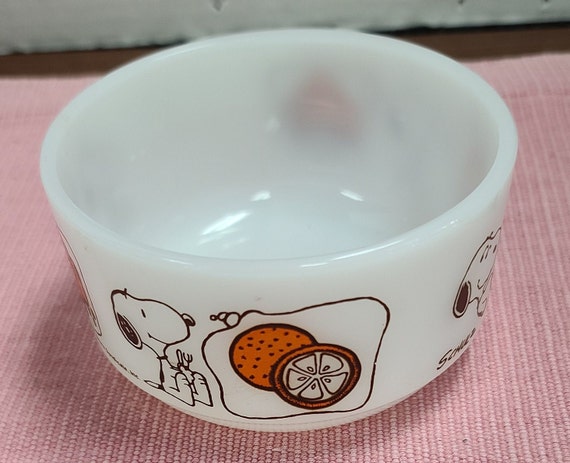 Fire King Snoopy cereal bowl