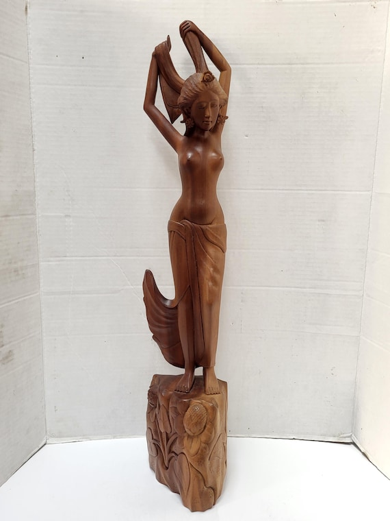 Balinese Dancer wood carved figure