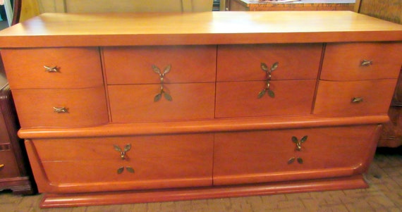 Mid Century Modern Ten Drawer Dresser or Credenza