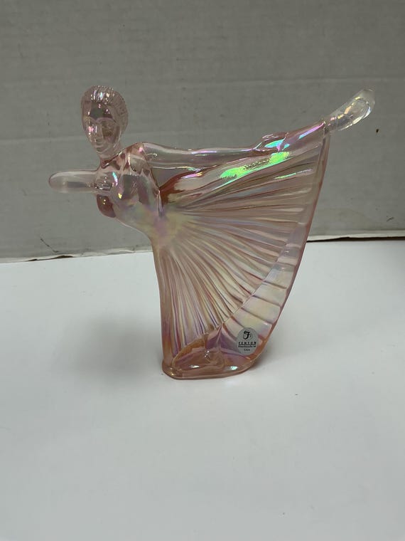 Fenton Iridescent Ballerina Figurine