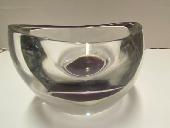 Czech Glass Candle Holder