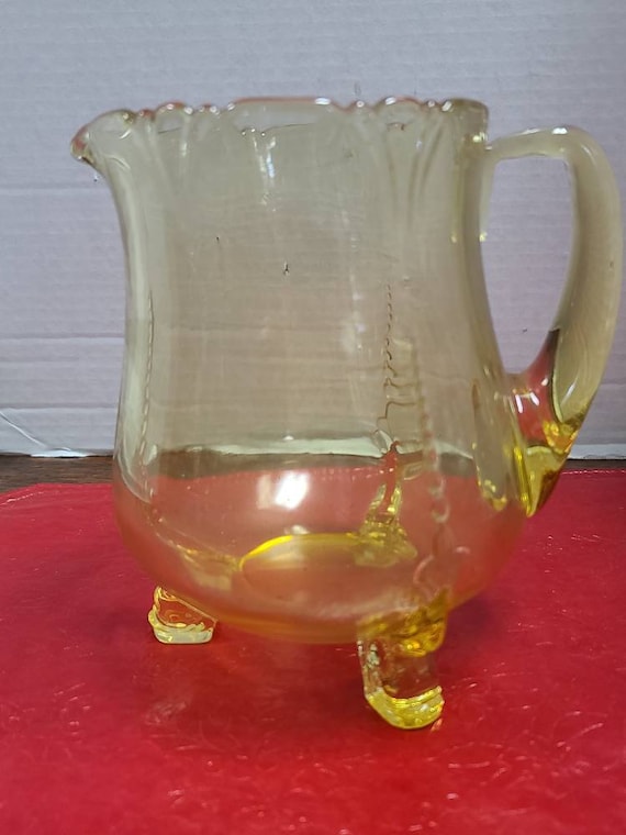 Heisey Empress Pitcher with dolphin feet